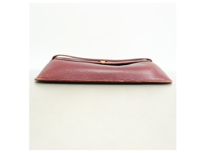 Borsa a pochette Cartier Must in pelle Bordò - vista 3