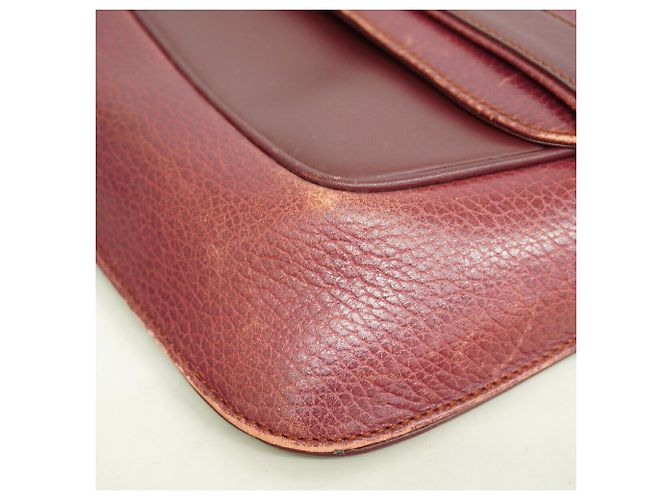 Borsa a pochette Cartier Must in pelle Bordò - vista 6
