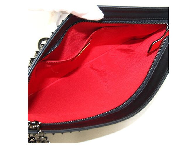 Borsa a tracolla Christian Louboutin Ruby Poche Nero - vista 3