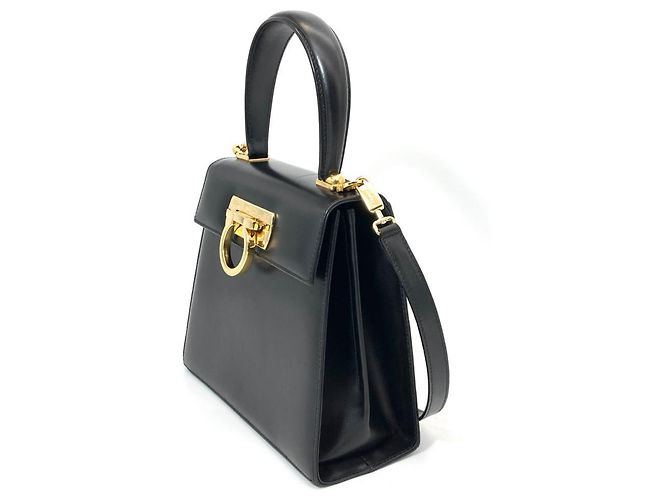 Borsa Salvatore Ferragamo Gancini Nero - vista 2