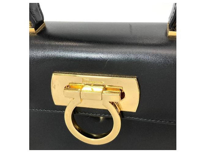 Borsa Salvatore Ferragamo Gancini Nero - vista 9