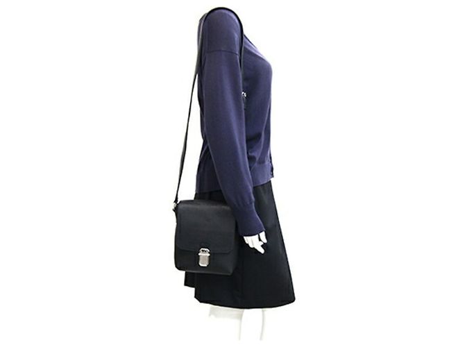 Alfred Dunhill Borsa a tracolla Dunhill Belgrave Nero - vista 9