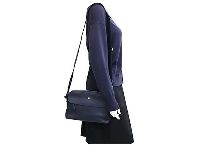 Alfred Dunhill Borsa a tracolla Dunhill Cadogan Belgrave City Blu navy - vista 9