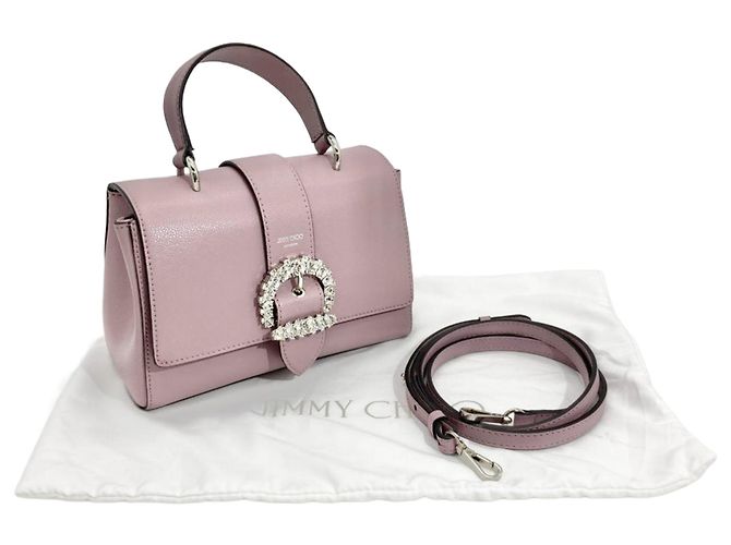 Borsa Jimmy Choo Cheri Mini Porpora - vista 11