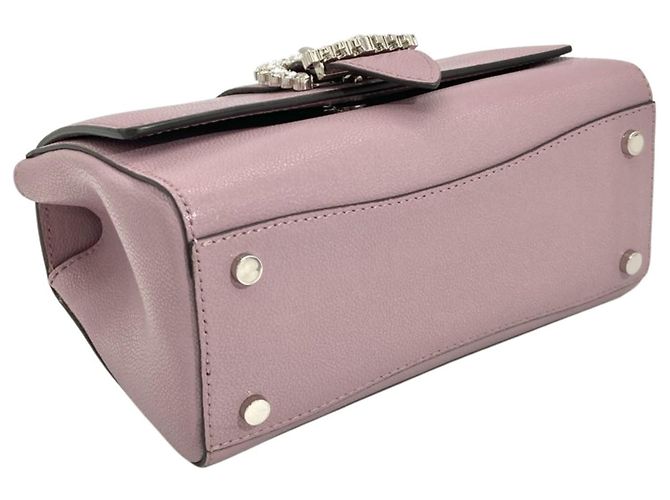 Borsa Jimmy Choo Cheri Mini Porpora - vista 4
