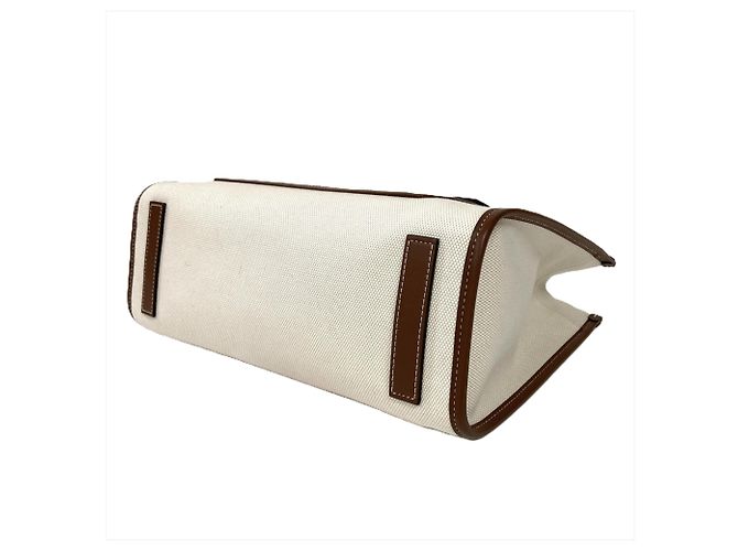 Borsa Tote Burberry Small Freya Beige - vista 4