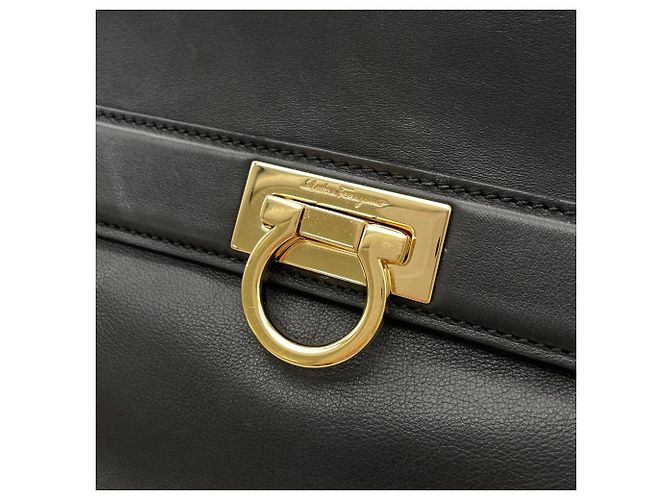 Borsa Salvatore Ferragamo Gancini Nero - vista 10