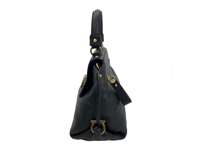 Borsa Salvatore Ferragamo Gancini Nero - vista 3