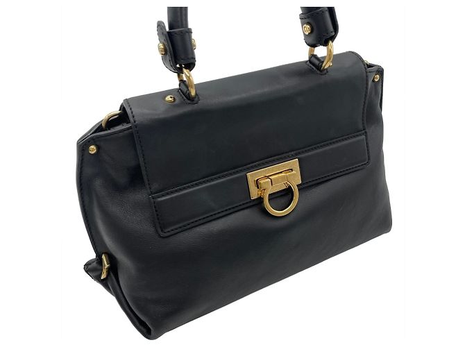 Borsa Salvatore Ferragamo Gancini Nero - vista 4