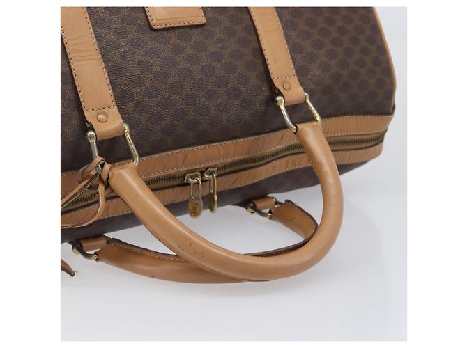 Céline Celine Vintage Duffle Macadam Coated Canvas Large Marron - vue 7
