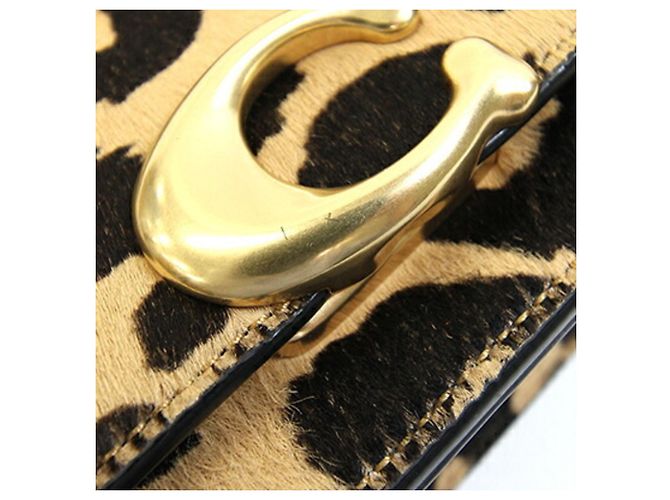 Borsa a tracolla Coach Bandit CM515 Nero Beige - vista 7