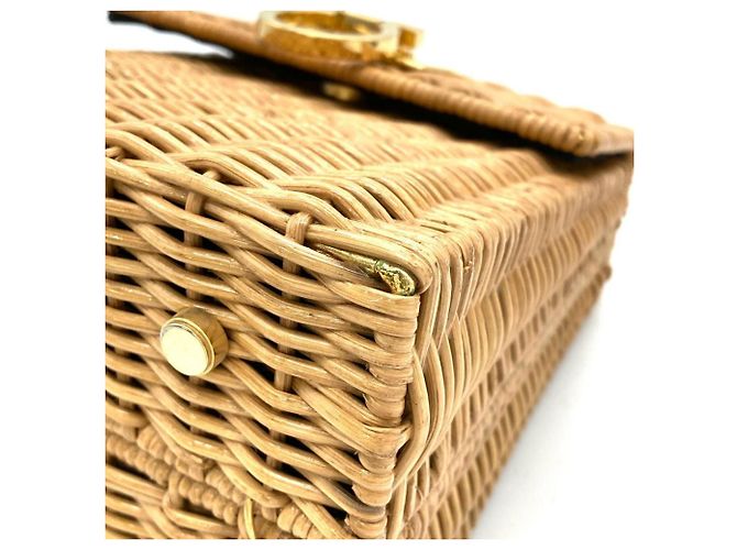 Salvatore Ferragamo Ferragamo Gancini Top Handle Basket Bag Beige - view 12
