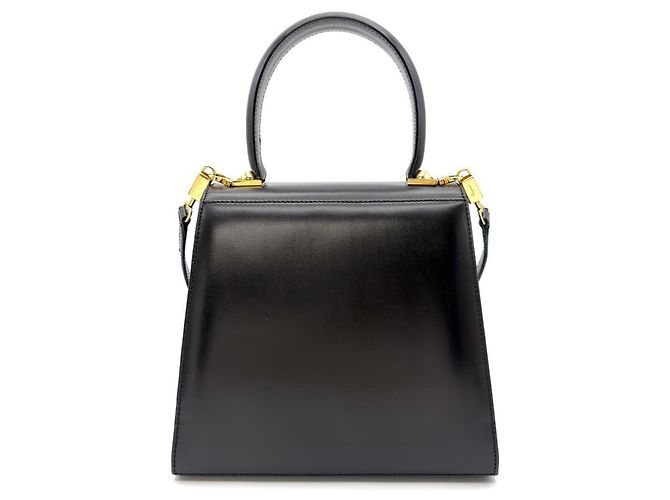Borsa a mano Salvatore Ferragamo Gancini con manico superiore Nero - vista 3