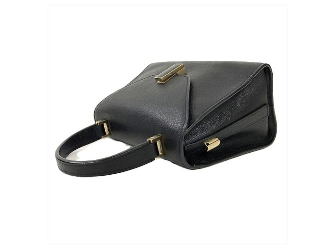 Bolsa de Ombro Mini Iside Valextra Preto - vista 3