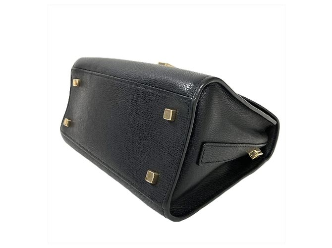 Bolsa de Ombro Mini Iside Valextra Preto - vista 4