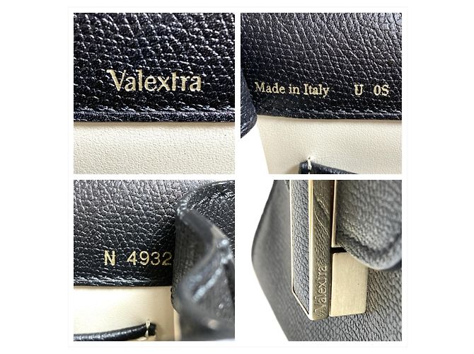 Bolsa de Ombro Mini Iside Valextra Preto - vista 8
