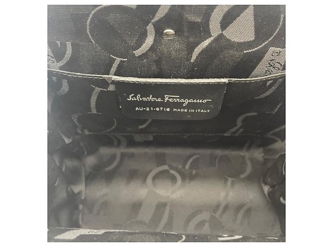 Borsa Salvatore Ferragamo Gancini Argento - vista 7