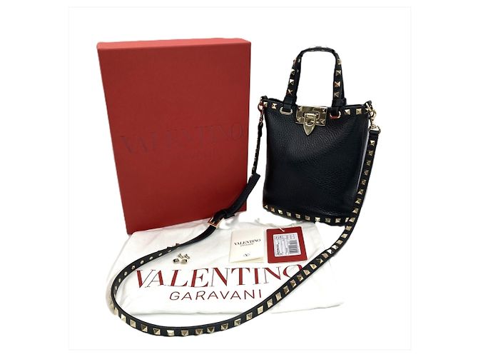 Borsa a tracolla Valentino Rockstud Nero - vista 10