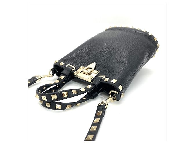 Borsa a tracolla Valentino Rockstud Nero - vista 3