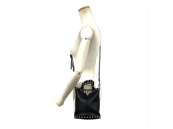 Borsa a tracolla Valentino Rockstud Nero - vista 9