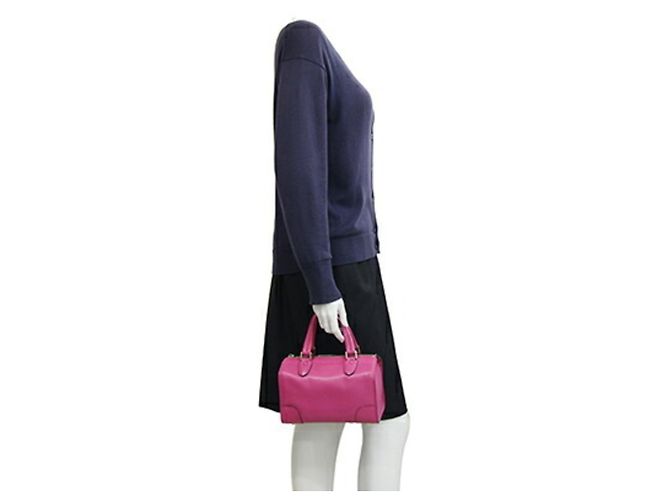 Borsa Valextra Babila Mini Rosa - vista 10