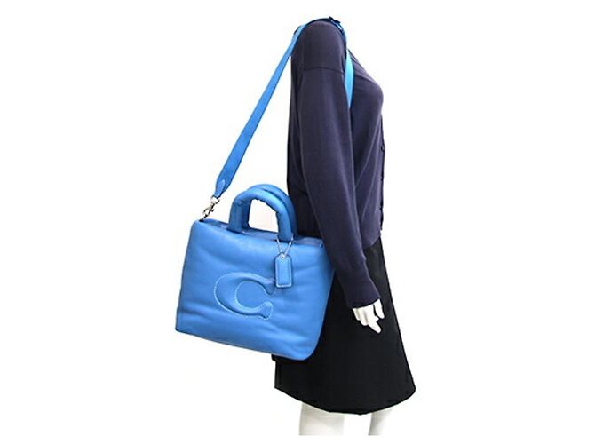 Coach 2-Way Handbag Pillow Tote in Blue Blau - Ansicht 8