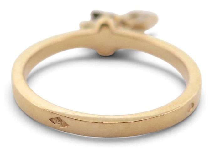 ANELLO CHRISTIAN DIOR CHARMS T53 ORO GIALLO 18K 3.5GR DIAMANTI D'oro - vista 3