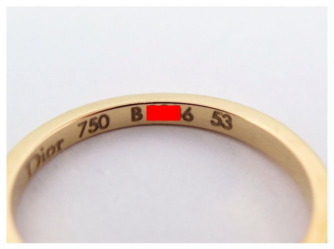 ANELLO CHRISTIAN DIOR CHARMS T53 ORO GIALLO 18K 3.5GR DIAMANTI D'oro - vista 9