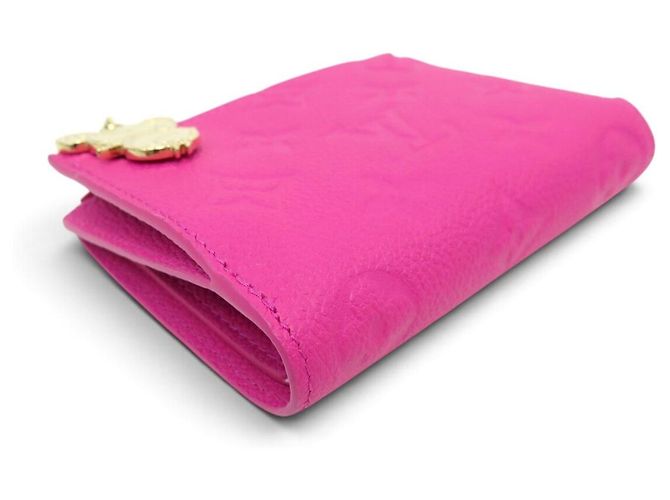 NEUE LOUIS VUITTON X MURAKAMI LISA MONOGRAM EMPREINTE LEDER WALLET Pink - Ansicht 3