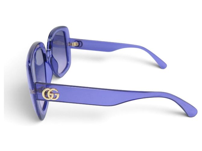 GAFAS DE SOL GUCCI GG0713S NUEVAS LOGO GG PLÁSTICO VIOLETA SUNGLASSES Púrpura - vista 2