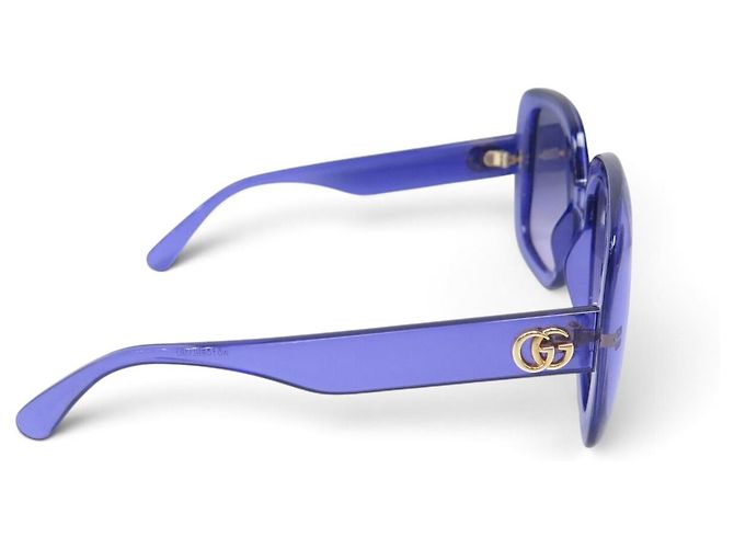 GAFAS DE SOL GUCCI GG0713S NUEVAS LOGO GG PLÁSTICO VIOLETA SUNGLASSES Púrpura - vista 4