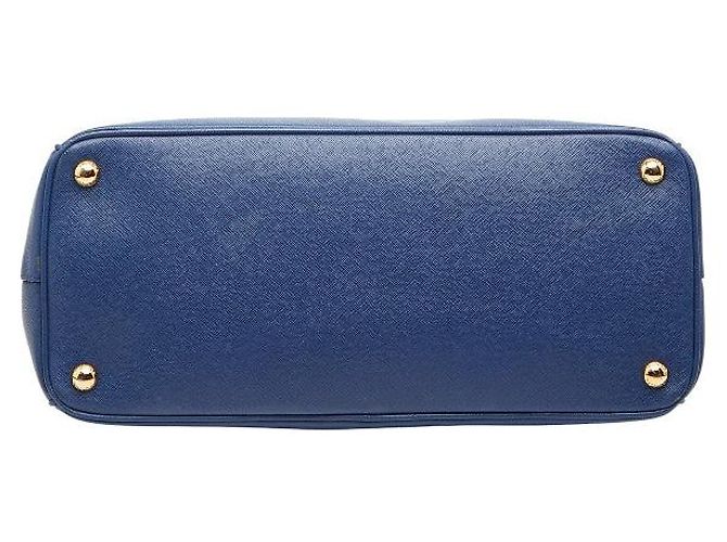 Sac 2WAY Prada Galleria Logo Triangle Bleu - vue 3
