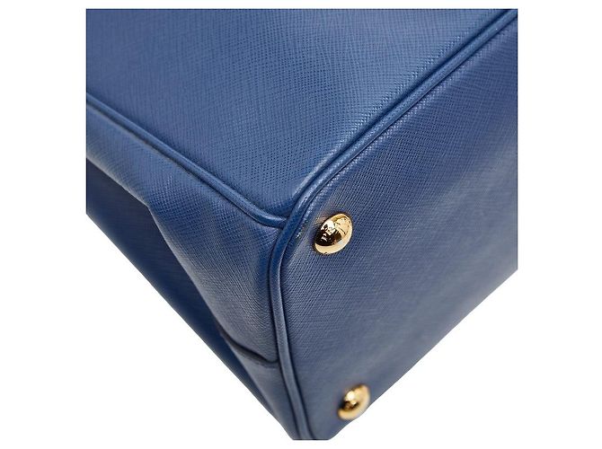 Sac 2WAY Prada Galleria Logo Triangle Bleu - vue 7