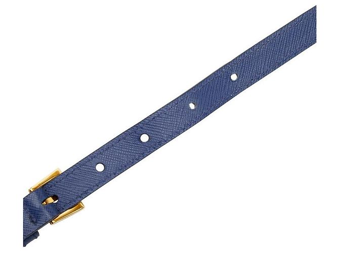 Sac 2WAY Prada Galleria Logo Triangle Bleu - vue 8