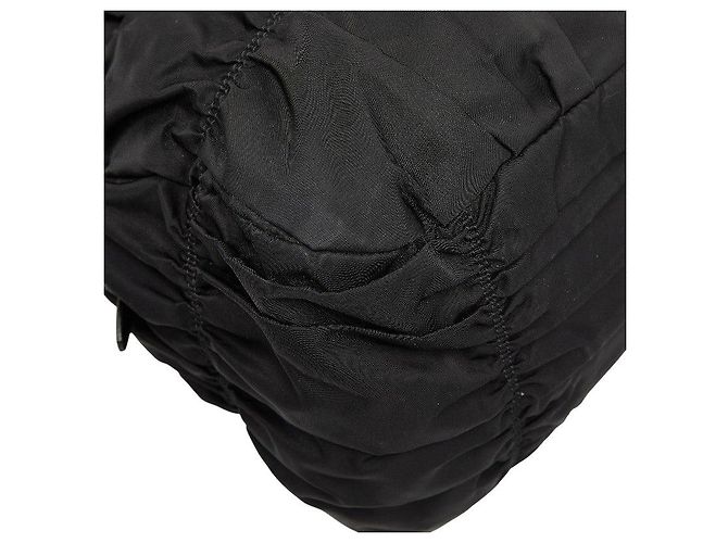 Prada Gather Logo Tote Bag Black - view 5
