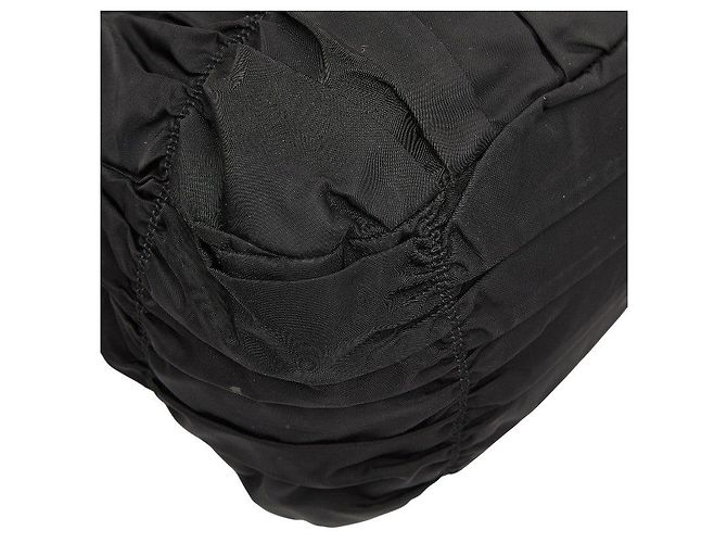 Prada Gather Logo Tote Bag Black - view 7