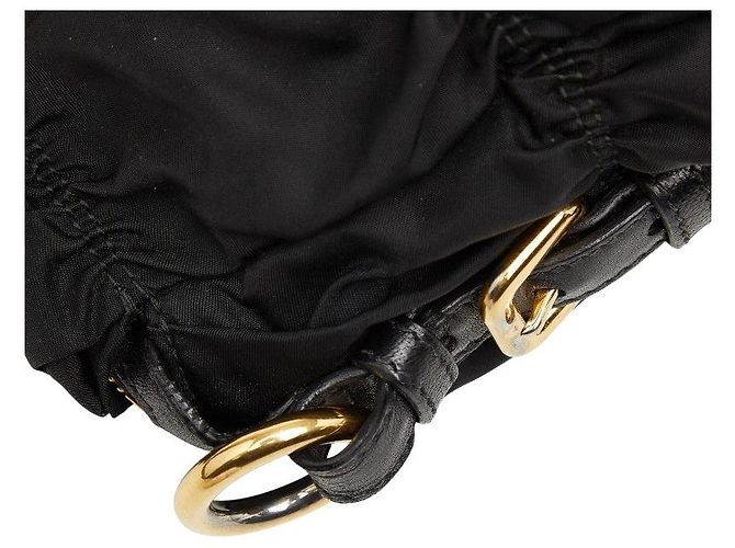 Prada Gather Logo Tote Bag Black - view 8