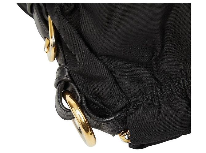 Prada Gather Logo Tote Bag Black - view 9