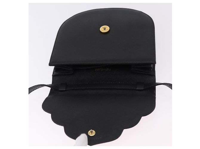Autre Marque SAINT LAURENT Shoulder Bag Leather Black Gold - vista 10