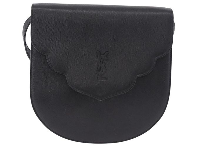 Autre Marque SAINT LAURENT Shoulder Bag Leather Black Gold - vista 13