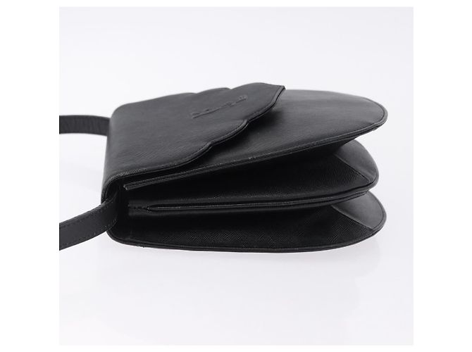 Autre Marque SAINT LAURENT Shoulder Bag Leather Black Gold - vista 4