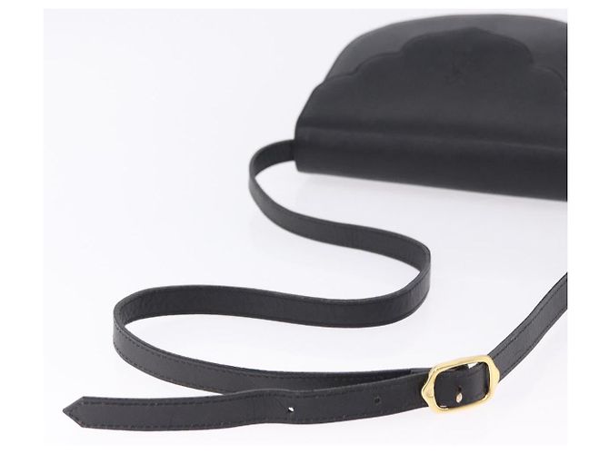 Autre Marque SAINT LAURENT Shoulder Bag Leather Black Gold - vista 7
