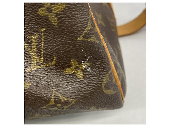 Louis Vuitton Boston Monogram Keepall Bandoulière 55 Castaño - vista 7
