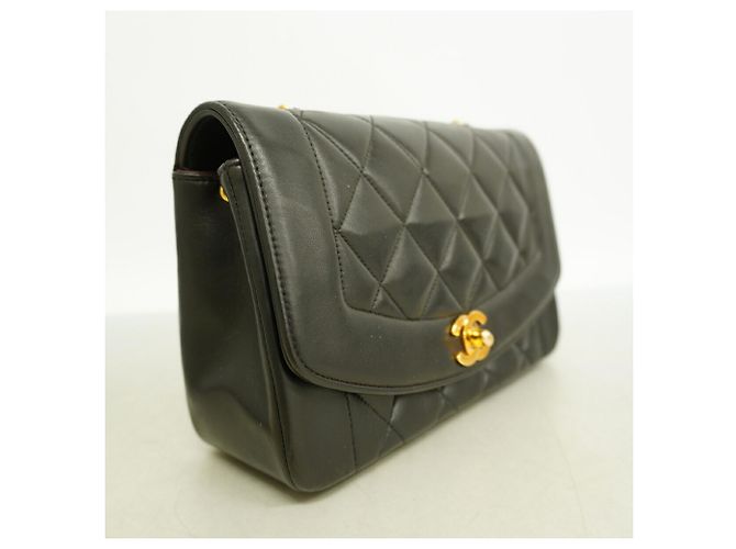 Bolsa de Ombro com Corrente Chanel Diana Preto - vista 2