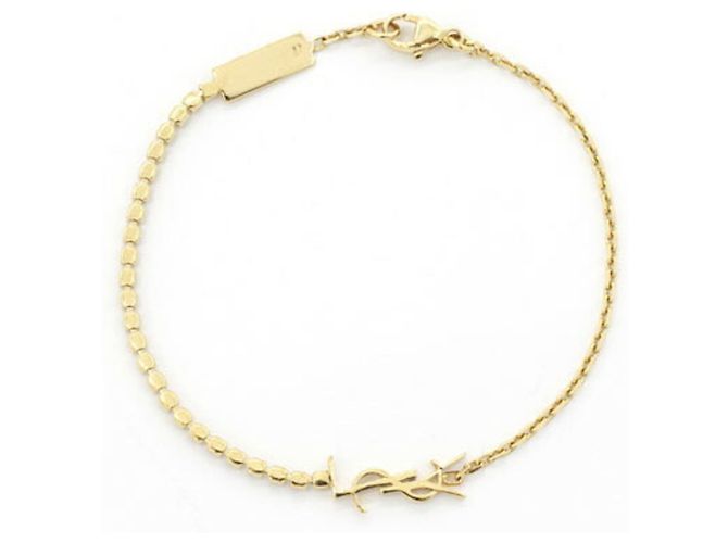Autre Marque Bracciale con ciondolo Saint Laurent Cassandra D'oro - vista 2
