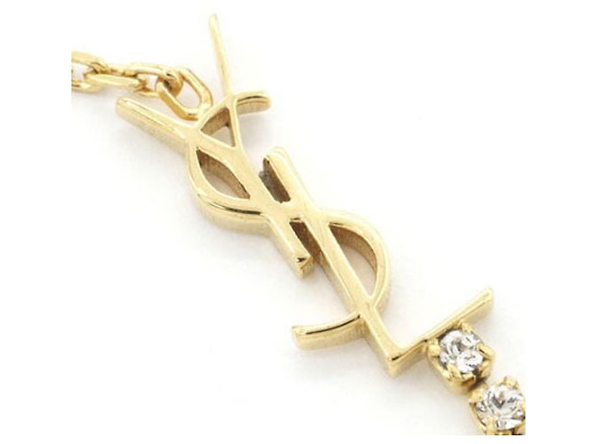 Autre Marque Bracciale con ciondolo Saint Laurent Cassandra D'oro - vista 4
