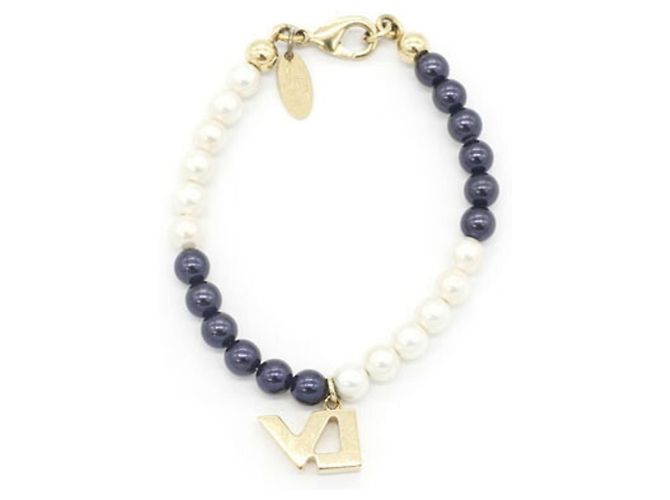 Pulseira Billie Charm Louis Vuitton Branco Roxo - vista 2