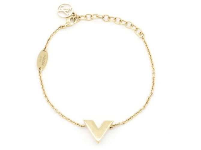 Pulsera Essential V Charm Louis Vuitton Dorado - vista 2