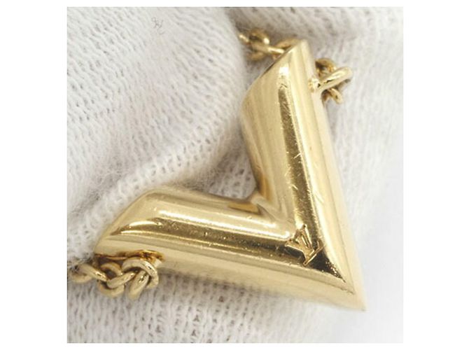 Pulsera Essential V Charm Louis Vuitton Dorado - vista 4