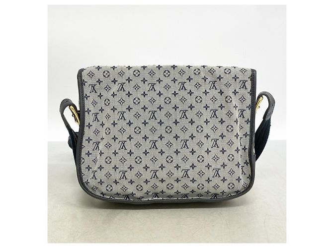 Bolso de hombro Louis Vuitton Monogram Mini Bérangeur Azul - vista 11